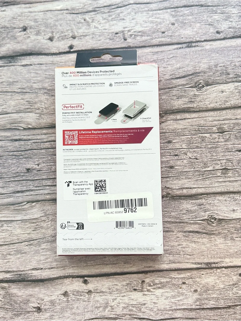 ZAGG Glass+ Screen Protector for iPhone 17-3X